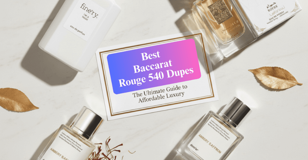 Best Baccarat Rouge 540 Dupes & Clones – Ranked & Tested 1 Row of Baccarat Rouge 540 clones including Ana Abiyedh Rouge and Cloud – best BR540 dupes ranked