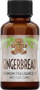 Good Essential Gingerbread fragrance oil bottle – vanilla-forward gingerbread cookie dough scent for custom perfume mixing