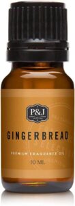 P&J Trading Gingerbread fragrance oil 30ml – concentrated bakery gingerbread oil for DIY perfume, rich in clove and cinnamon