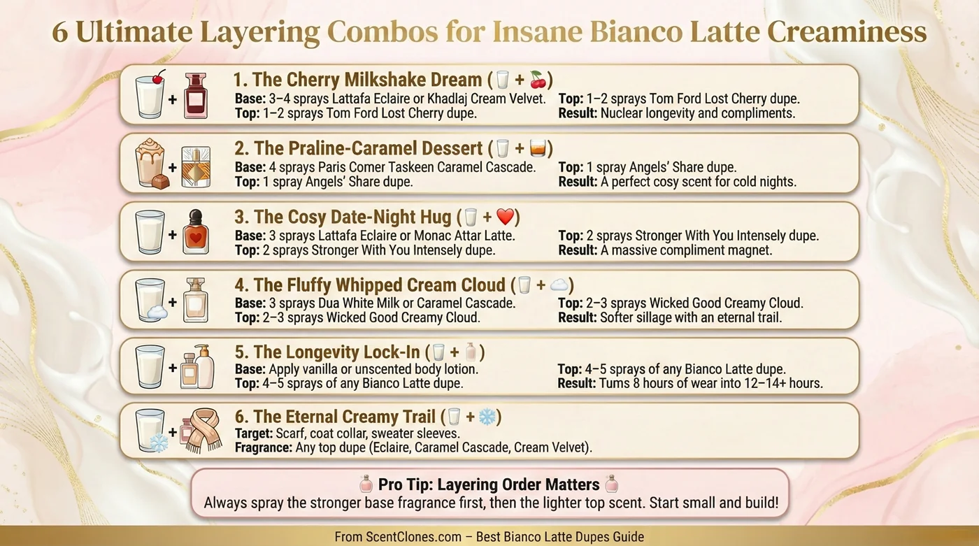 Infographic: 6 Best Layering Hacks to Boost Bianco Latte Dupes Creaminess and Longevity