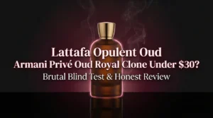 Lattafa Opulent Oud perfume bottle – affordable Armani Privé Oud Royal clone under $30 review
