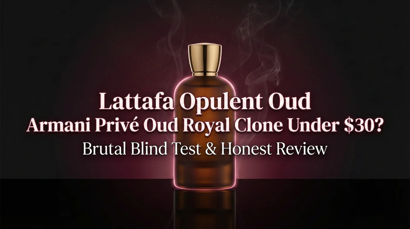 Lattafa Opulent Oud perfume bottle – affordable Armani Privé Oud Royal clone under $30 review