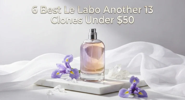 Best Le Labo Another 13 Dupes: 6 Musky Animalic Clones Under $50 (Ranked & Blind-Tested) 48 Best Le Labo Another 13 dupes under $50 – 6 musky animalic fragrance clones ranked and blind-tested , featuring clean skin scent bottles with violet-amber glow