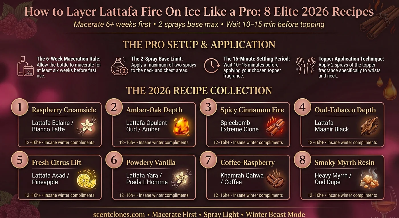 Fire On Ice Layering Infographic – 8 Best Combos