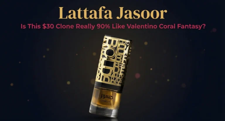 Is Lattafa Jasoor a Safe Blind Buy? Testing the $30 Coral Fantasy Clone 107 Lattafa Jasoor 100ml bottle with gold studs and amber juice – featured review image