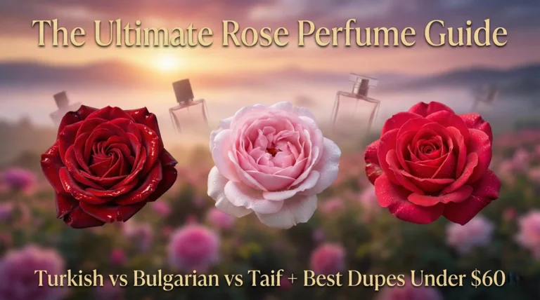 Ultimate Rose Perfume Guide: Turkish vs Bulgarian vs Taif (Plus Best Dupes Under $60) 126 The Ultimate Rose Perfume Guide: Turkish vs Bulgarian vs Taif rose comparison with best affordable dupes under $60