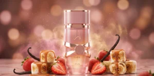 Lattafa Yara Elixir perfume bottle with strawberry and caramel notes - honest review and dupe guide